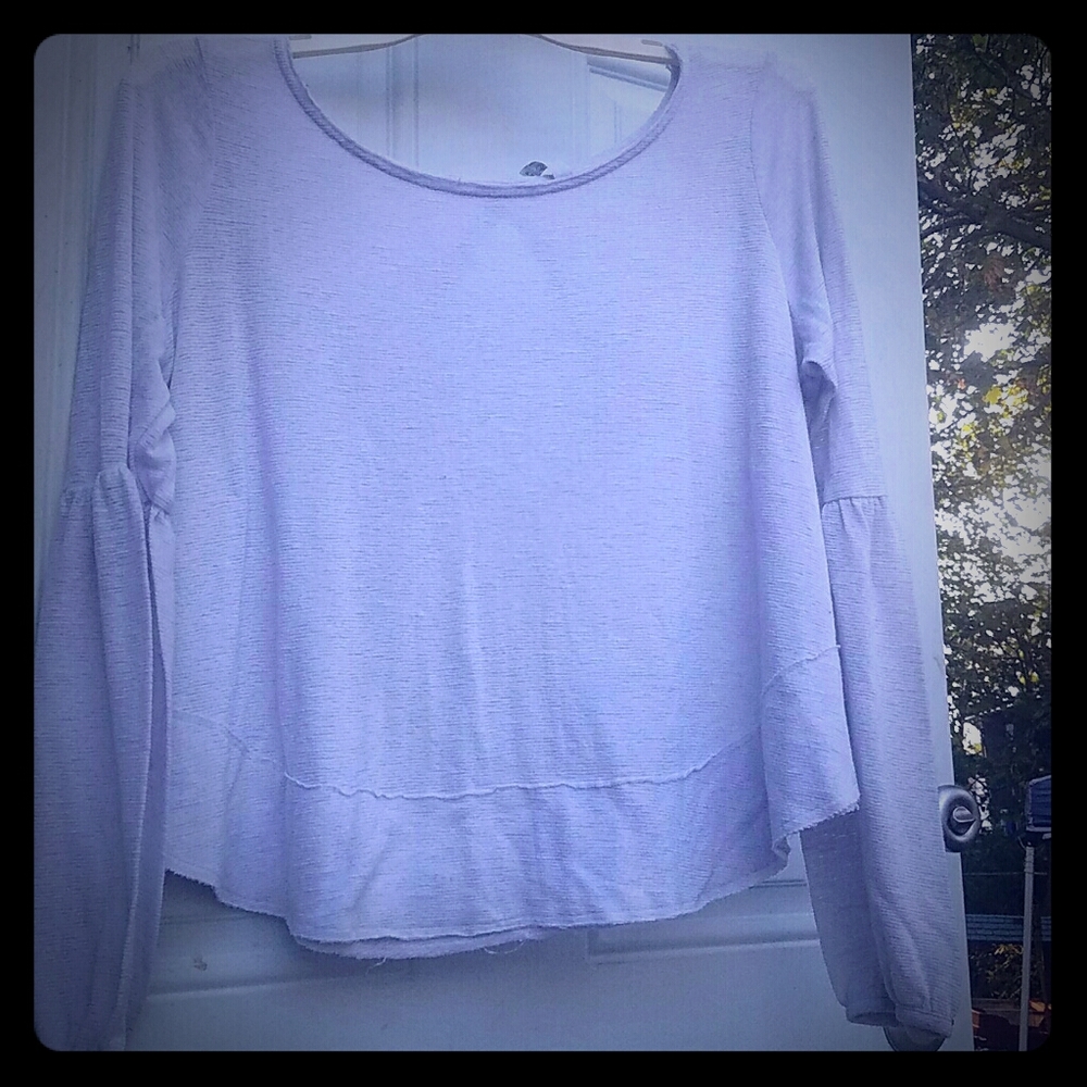 Free people pale gray top